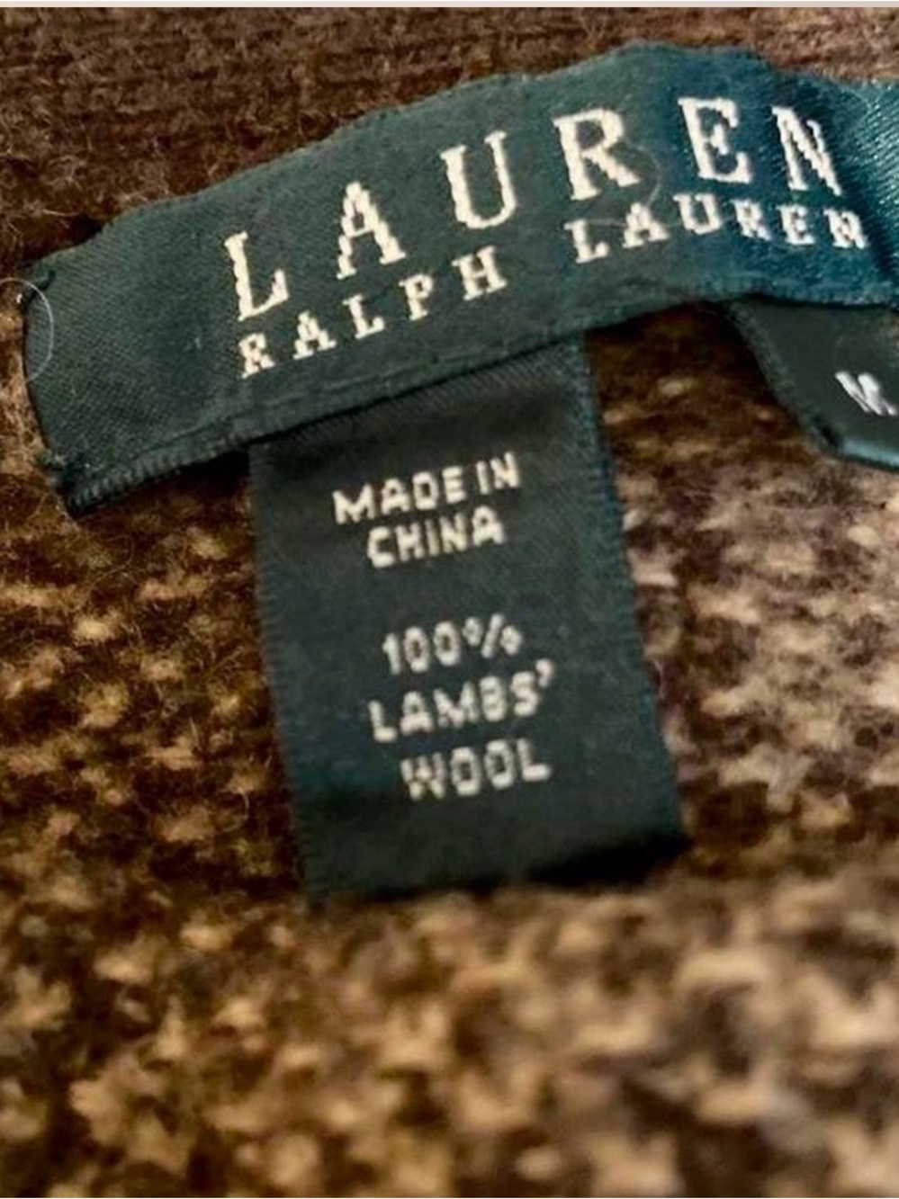 Ralph Lauren Brown Tweed A-Line Midi Skirt - Picture 5 of 5